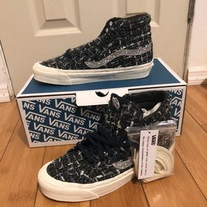 vans women's og old skool lx tweed sneakers